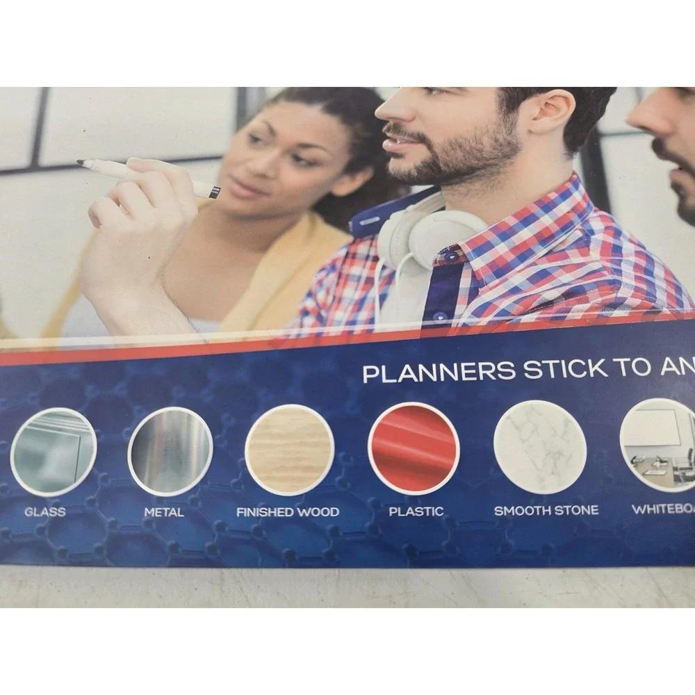 Busy Bee Peal And Stick Weekly Planner Nanotechnology Sticks To Any Flat Surface